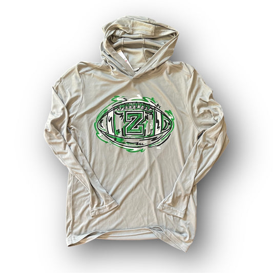 Zionsville Football Youth Hooded Tee by Justin Patten (Last Ones)(Youth Large)