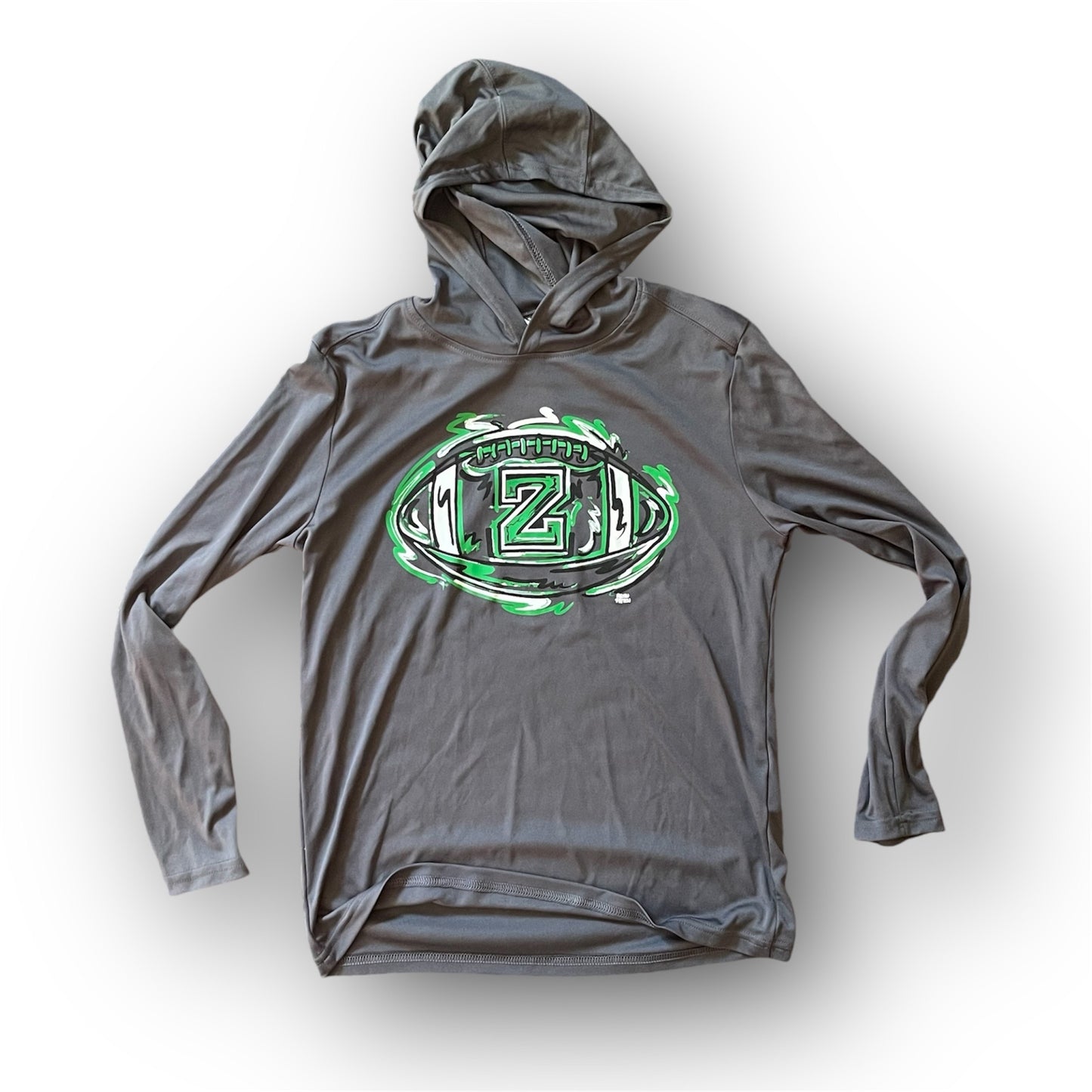 Zionsville Football Youth Hooded Tee by Justin Patten (Last Ones)(Youth Large)