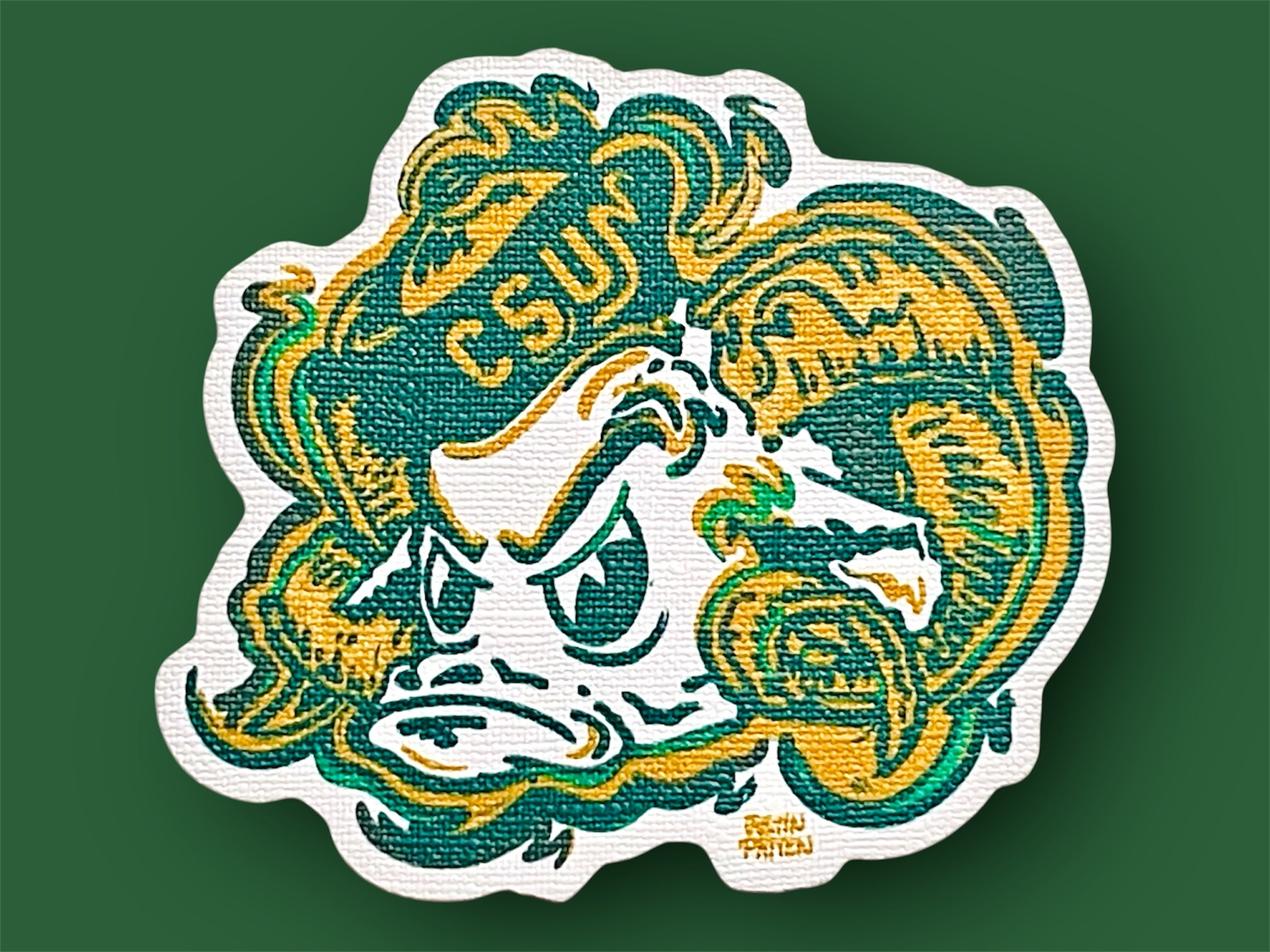 Colorado State University Durable Sticker by Justin Patten (CSU)