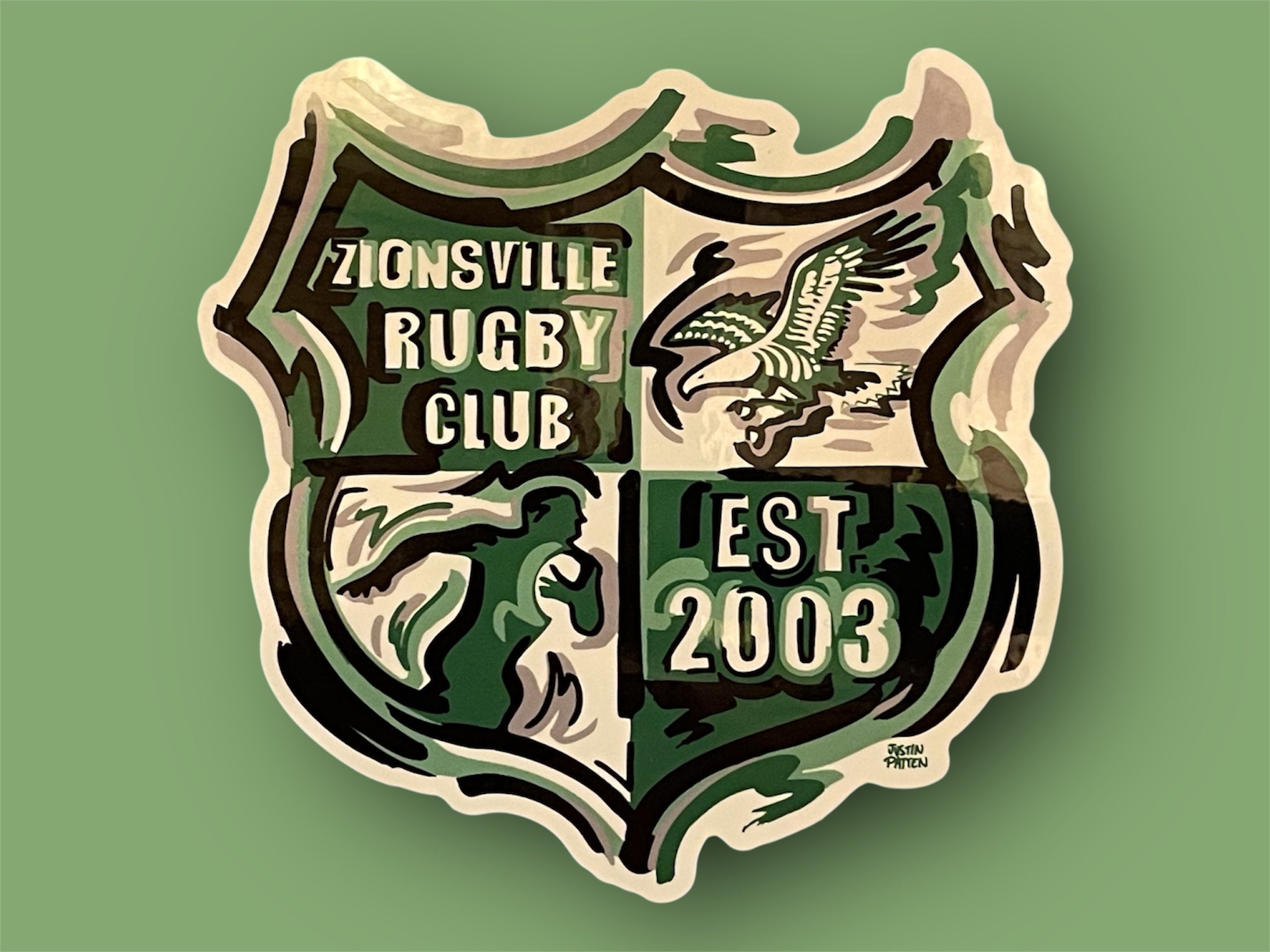 Zionsville Rugby Club Sticker by Justin Patten (Zionsville Indiana)