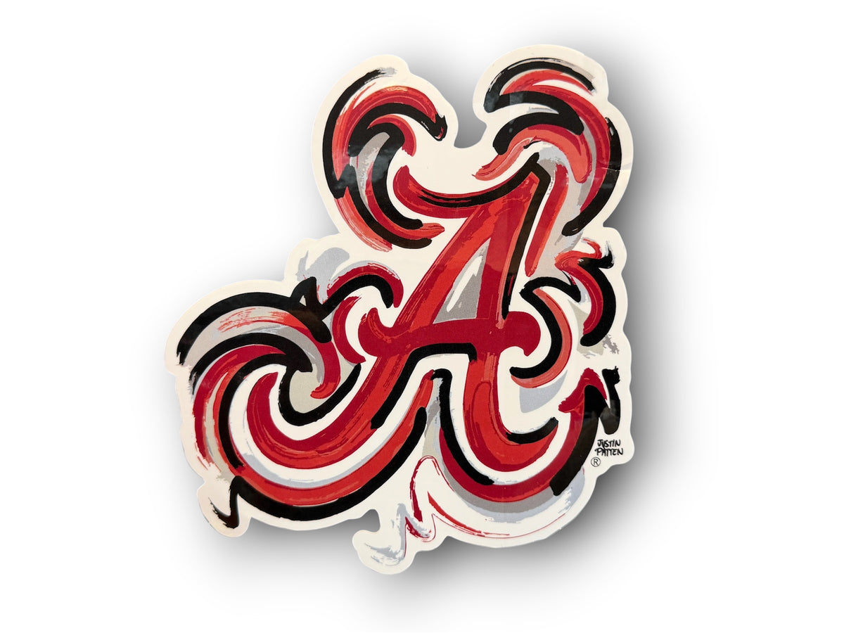 University of Alabama Capstone A Large Vinyl Sticker by Justin Patten (Crimson Tide, Roll Tide, Tuscaloosa, CLC)