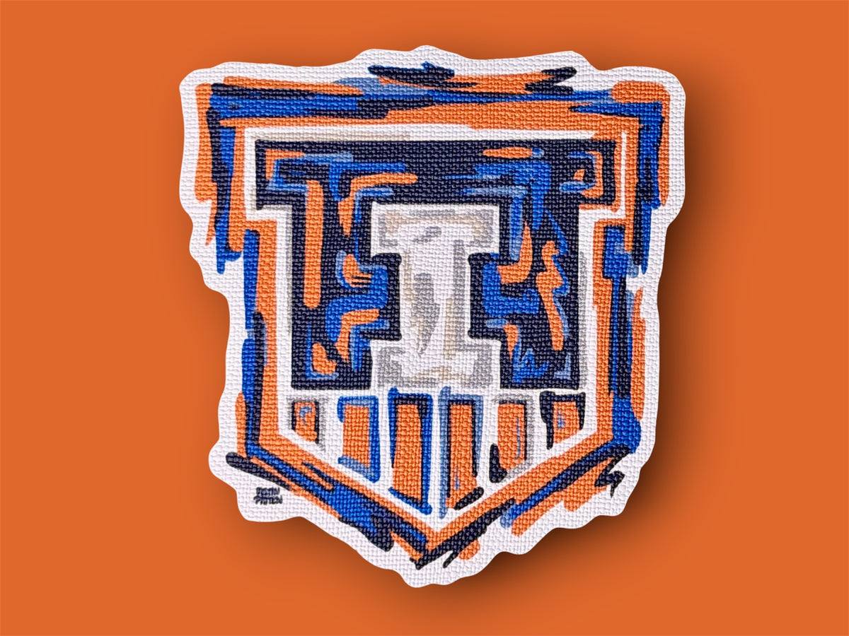 University of Illinois I Shield Durable Sticker by Justin Patten (Urbana-Champaign, Fighting Illini, CLC)