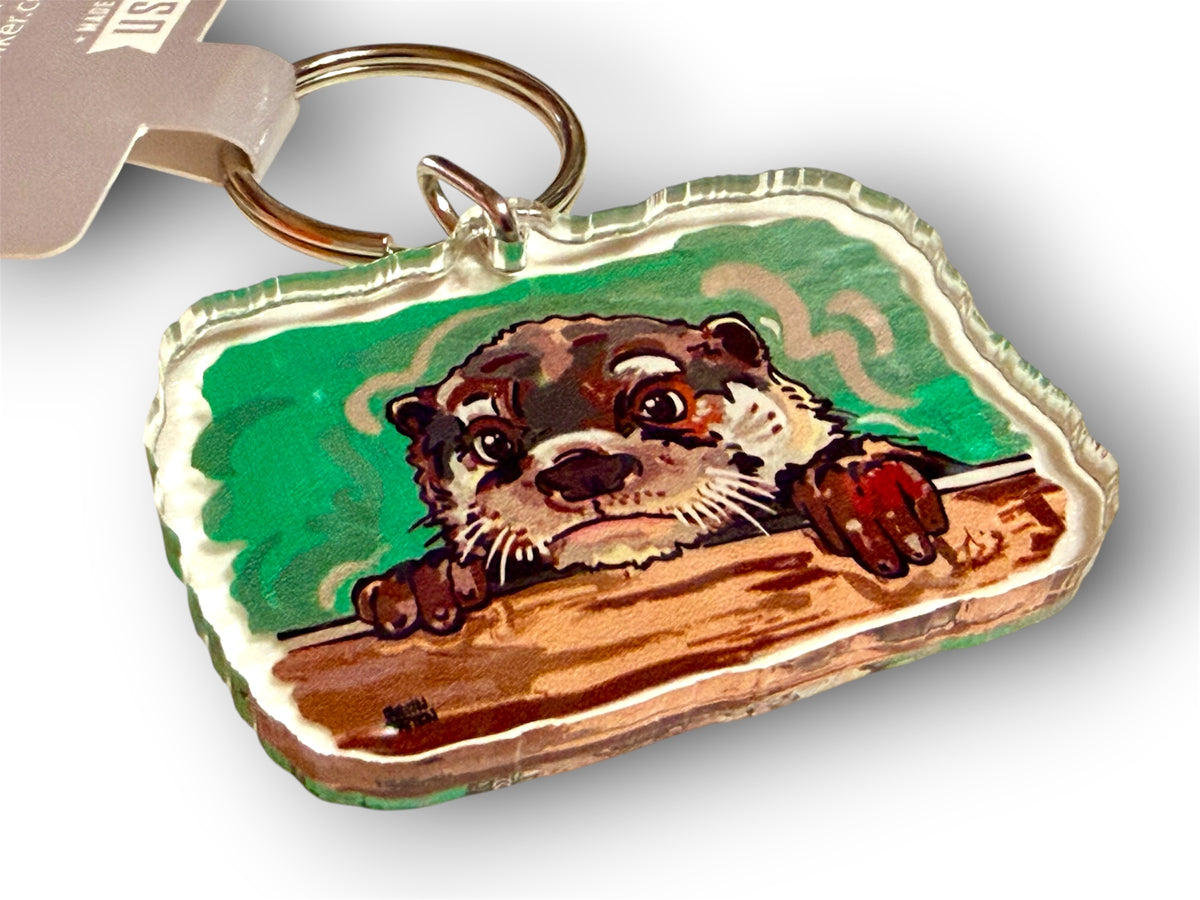 Otter Keychain by Justin Patten (Animals, Baby Animals)