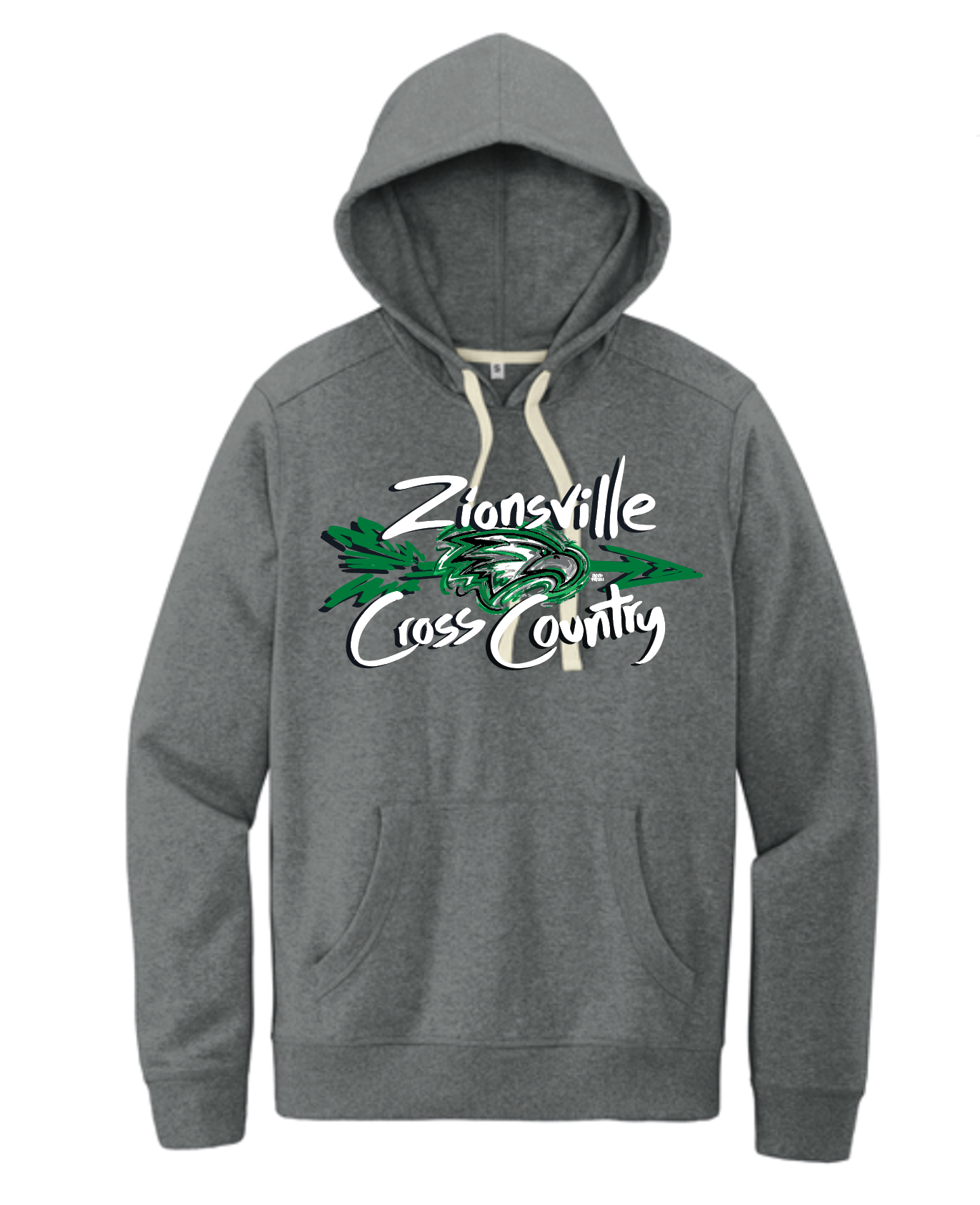 Zionsville Cross Country 50/50 Unisex Fleece Hoodie by Justin Patten (Pre Order till August 8th)