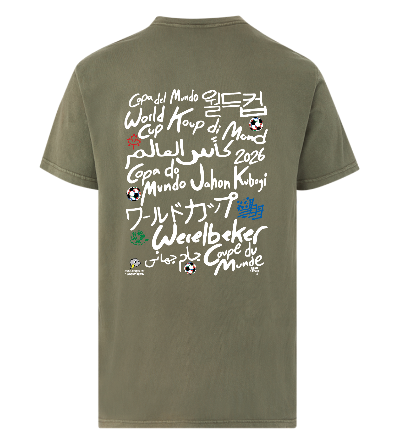 Storm Striker 2026 Soccer Celebration Tee (3 Colors)(World Cup, Soccer, USA, Mexico, Canada)