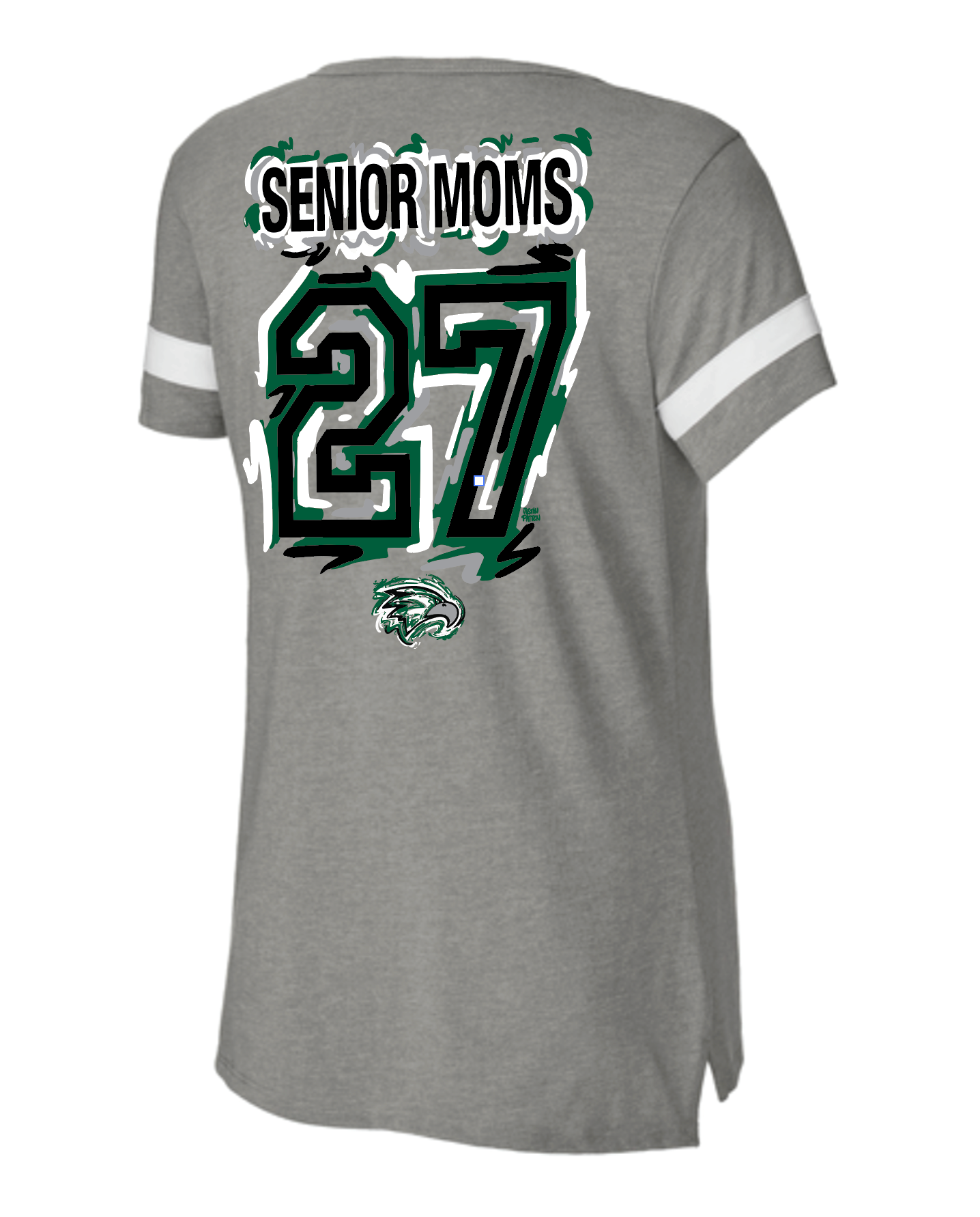 (Senior Moms 2027 Tee) Zionsville Football Unisex Women's Tee by Justin Patten