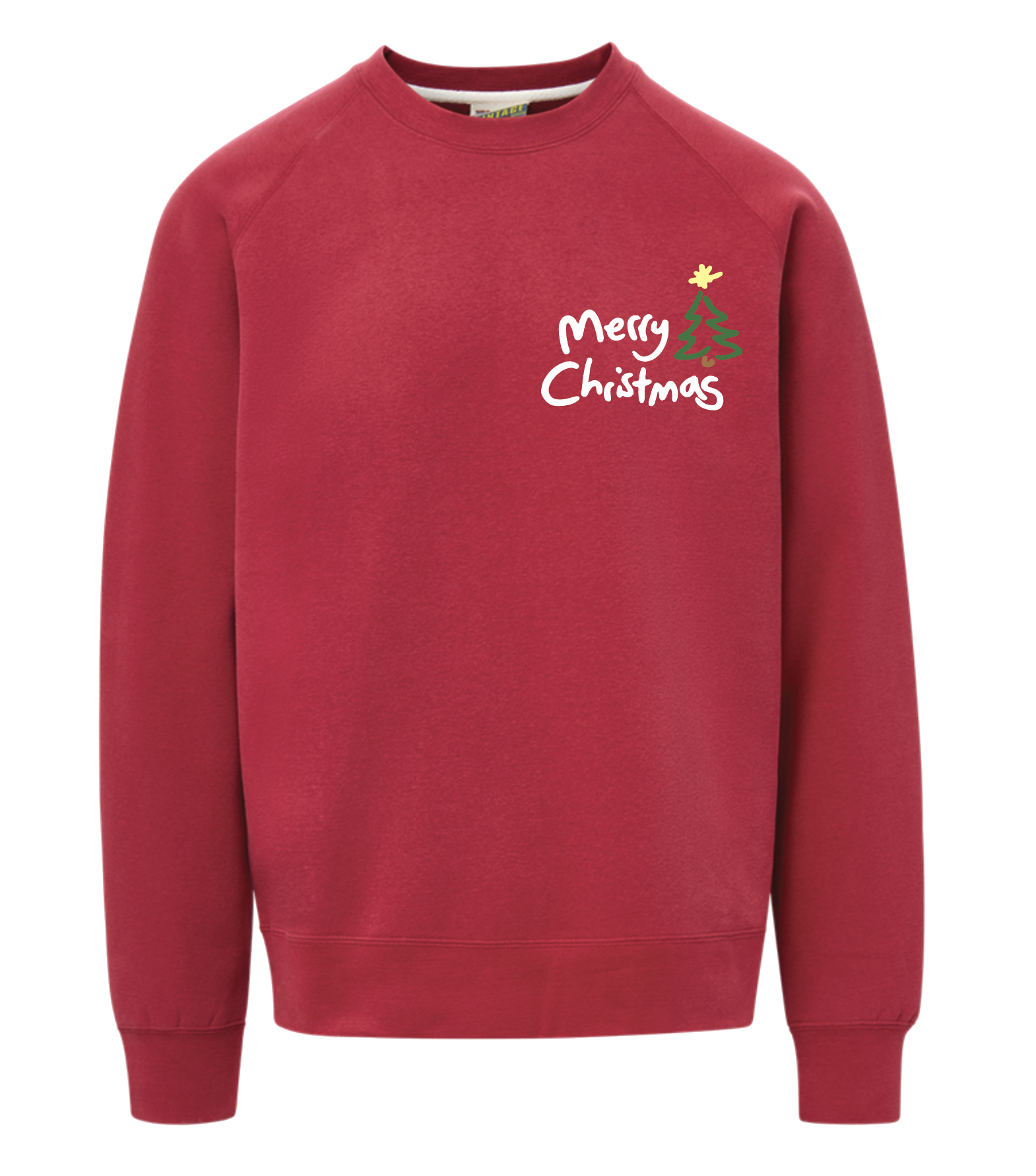 Merry Christmas Santa Fleece Crew  by Justin Patten