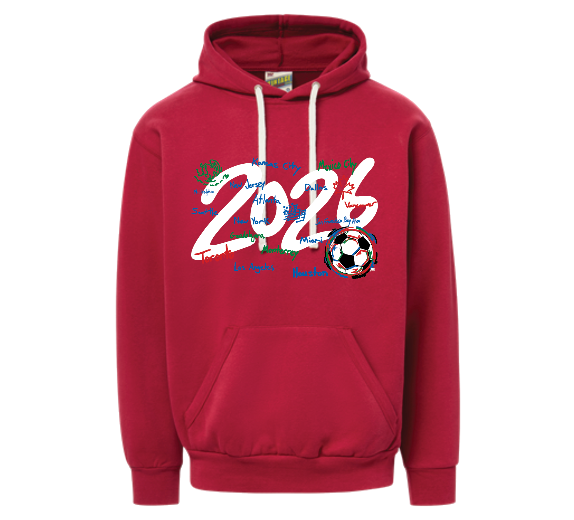 Storm Striker 2026 Soccer Celebration Hoodie (World Cup, Soccer, USA, Mexico, Canada)