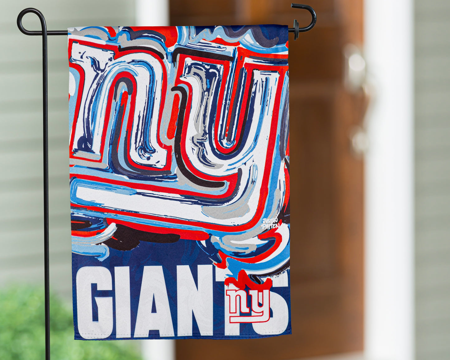 New York Giants Garden Flag 12" x 18" by Justin Patten