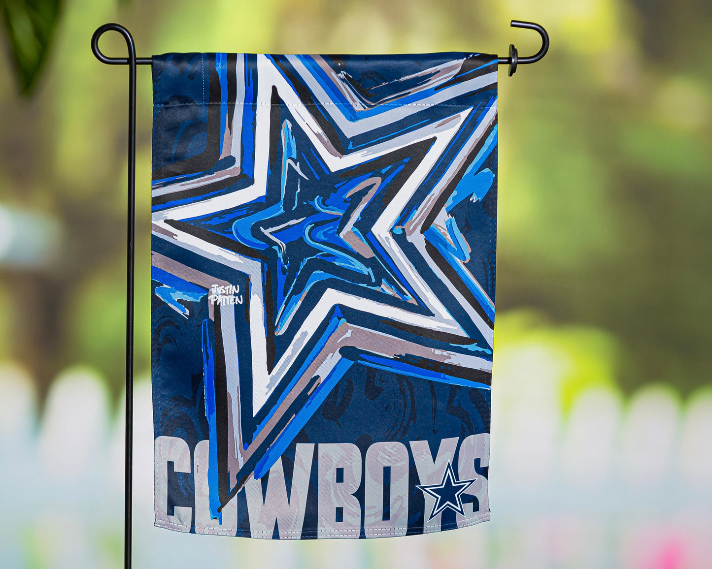 Dallas Cowboys Garden Flag 12" x 18" by Justin Patten