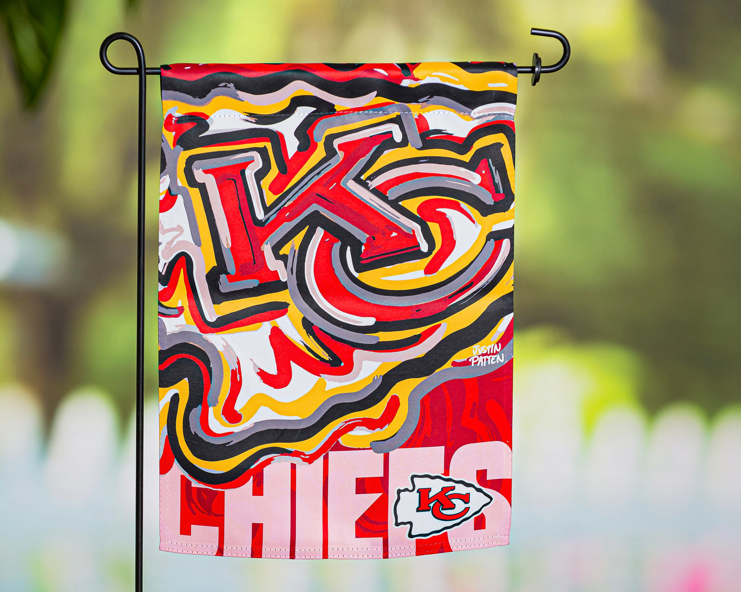 Kansas City Chiefs Garden Flag 12" x 18" by Justin Patten