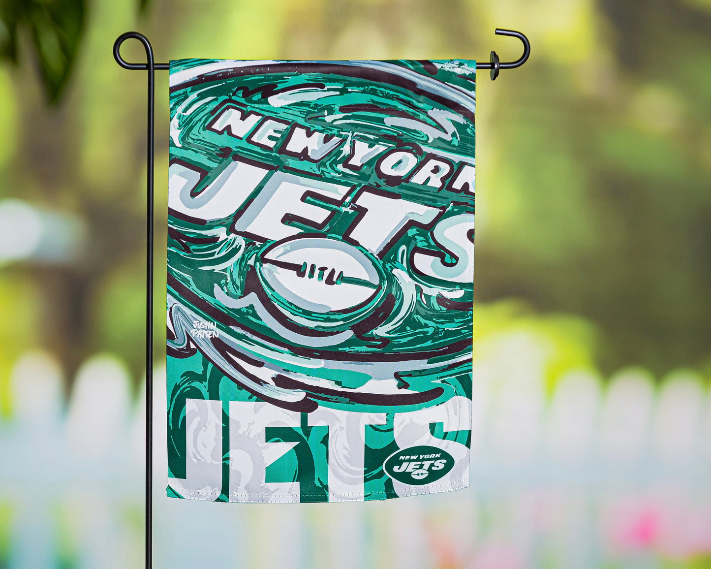 New York Jets Garden Flag 12" x 18" by Justin Patten