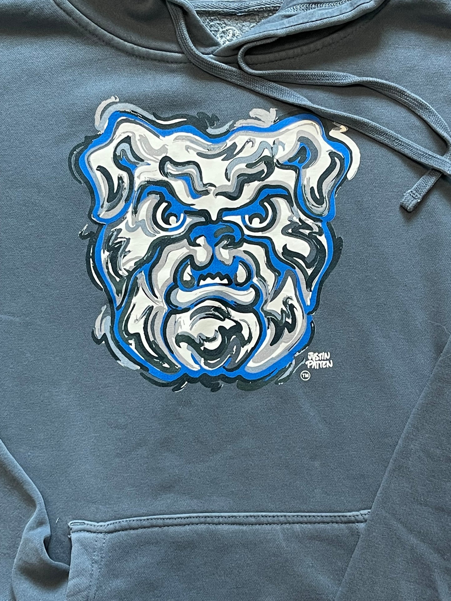 Butler University Bulldog Unisex Pigment Dyed Hoodie by Justin Patten