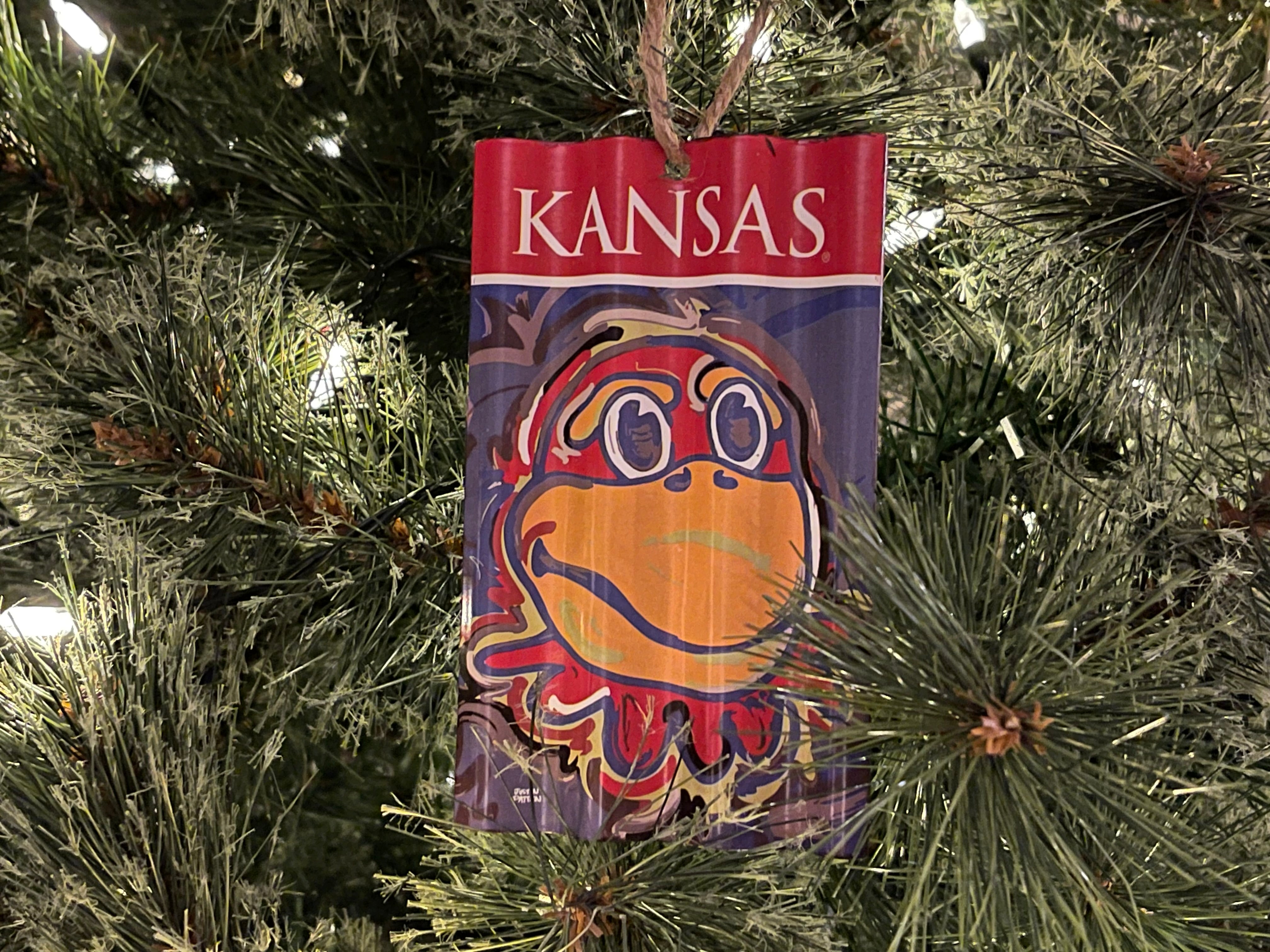 University of Kansas Ornament by Justin Patten
