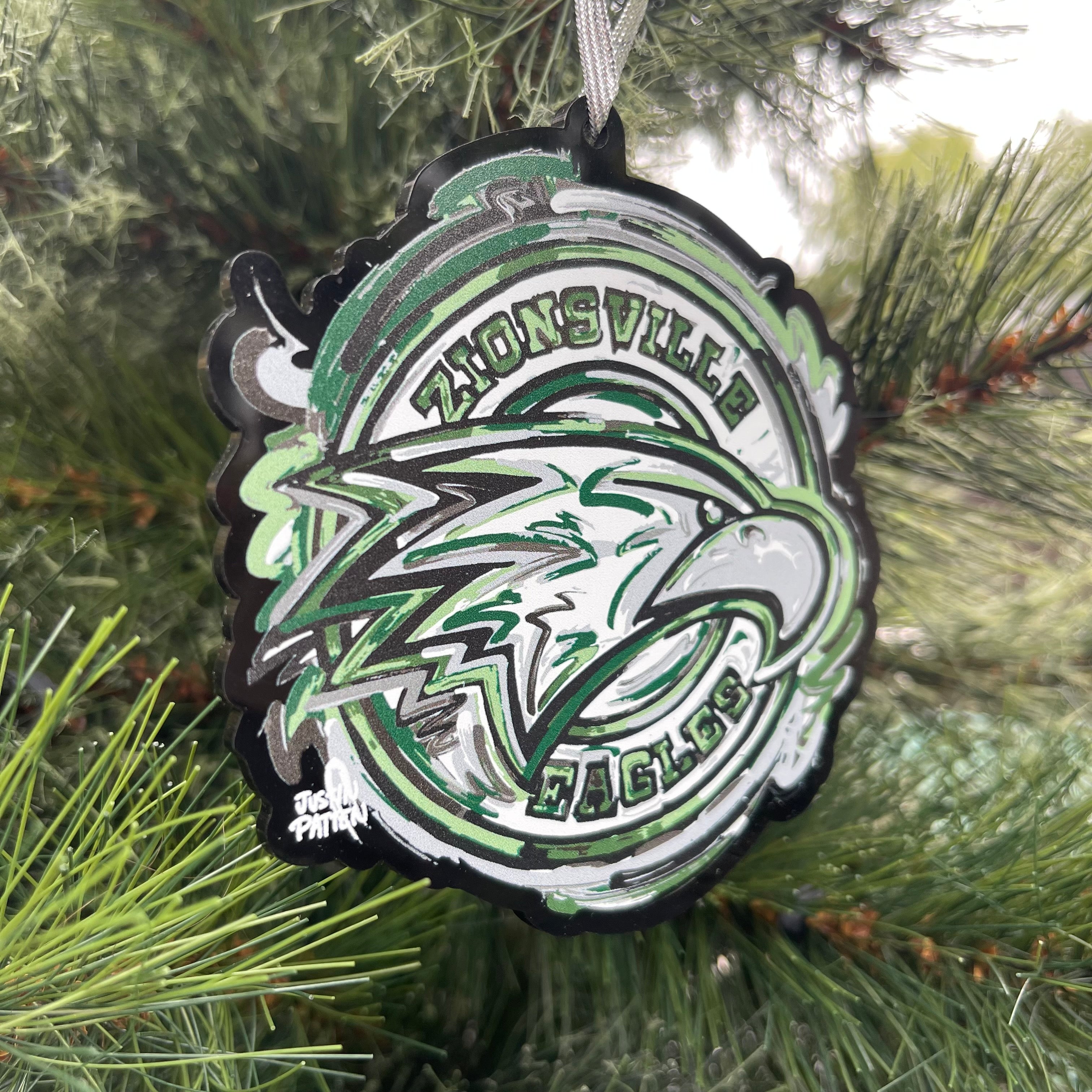 Zionsville Indiana Eagle Ornament by Justin Patten (3 Styles)