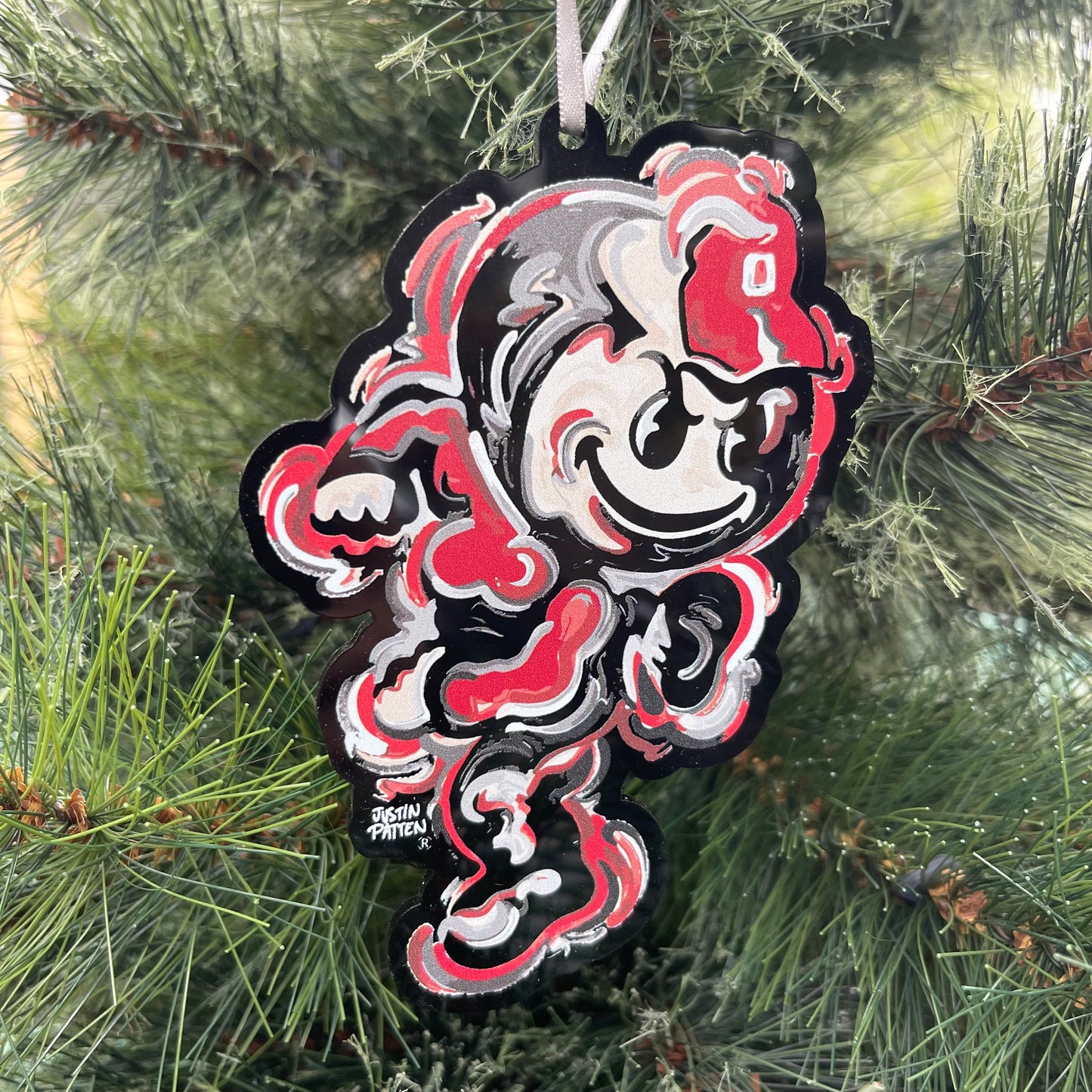 The Ohio State University Vintage Brutus Ornament by Justin Patten