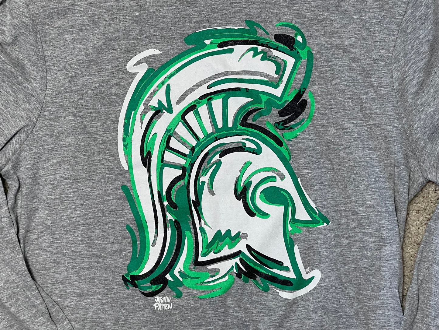 Michigan State University Long Sleeve Unisex Tee by Justin Patten