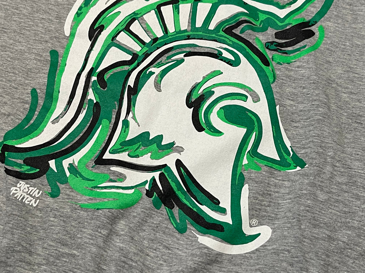 Michigan State University Long Sleeve Unisex Tee by Justin Patten