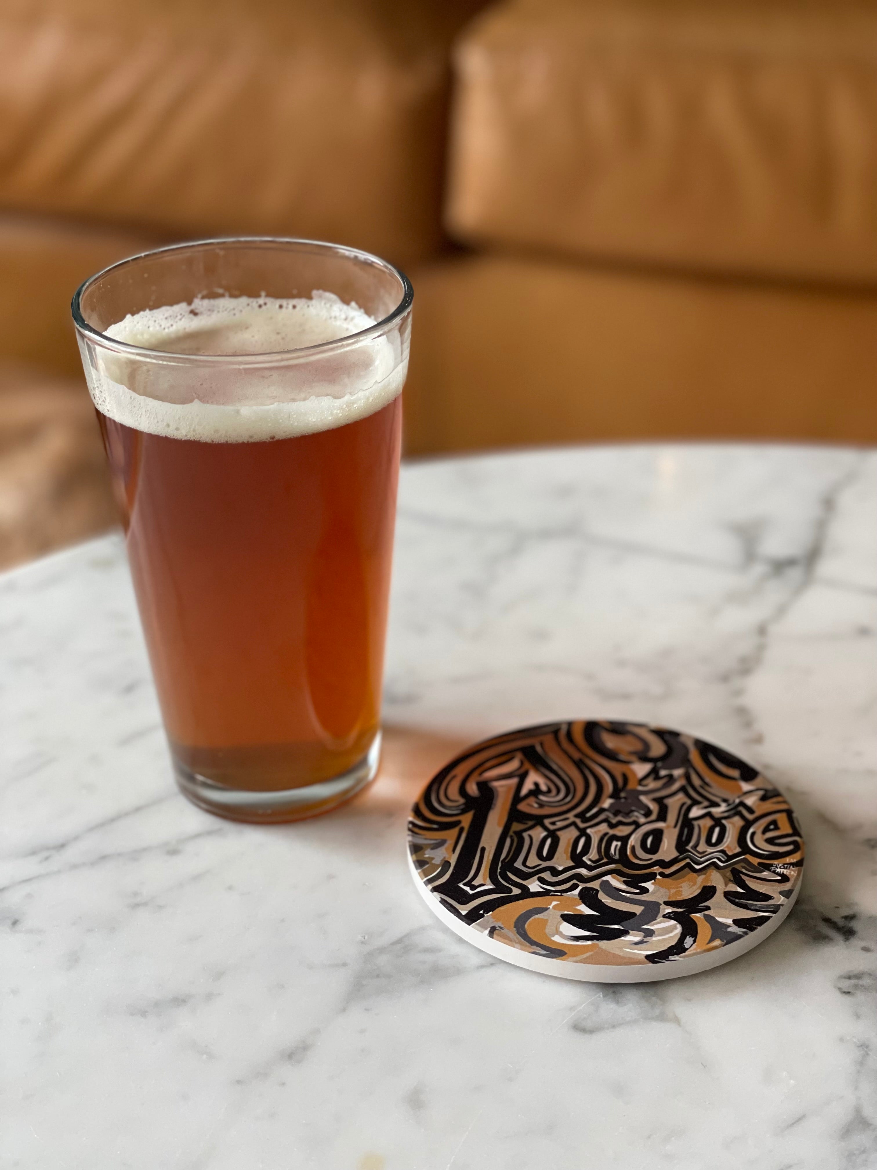 Purdue Drum Stone Coaster by Justin Patten