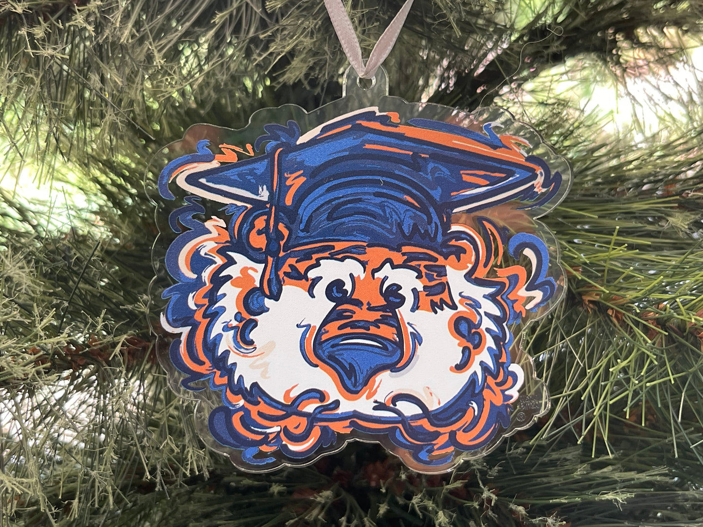Auburn University Aubie #2 Graduation Ornament by Justin Patten (3 Styles)
