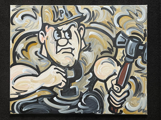 Purdue Pete Painting by Justin Patten 30x24 (Custom Painting)