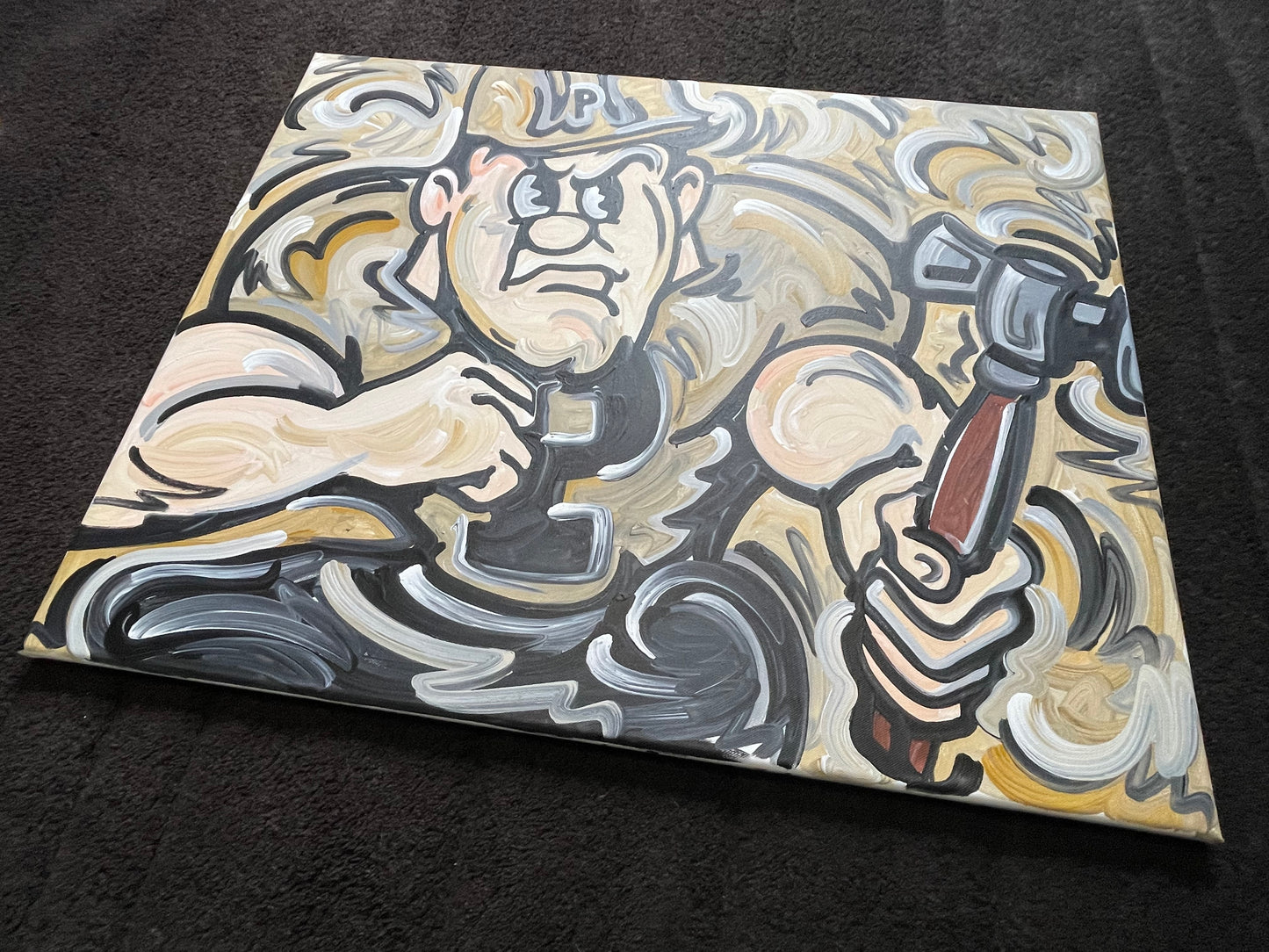 Purdue Pete Painting by Justin Patten 30x24 (Custom Painting)