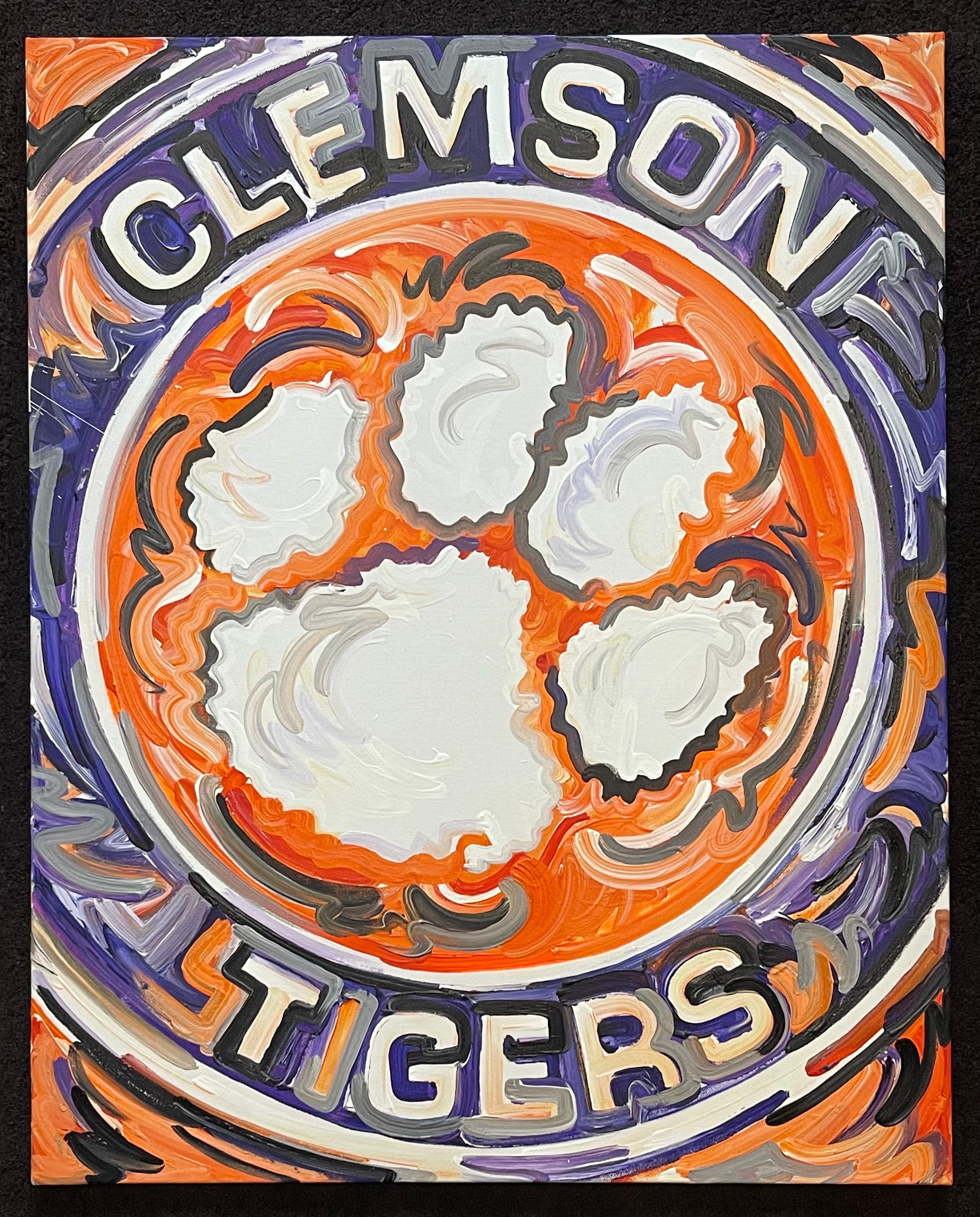 Clemson University Painting by Justin Patten 24x30 (Finished Painting)