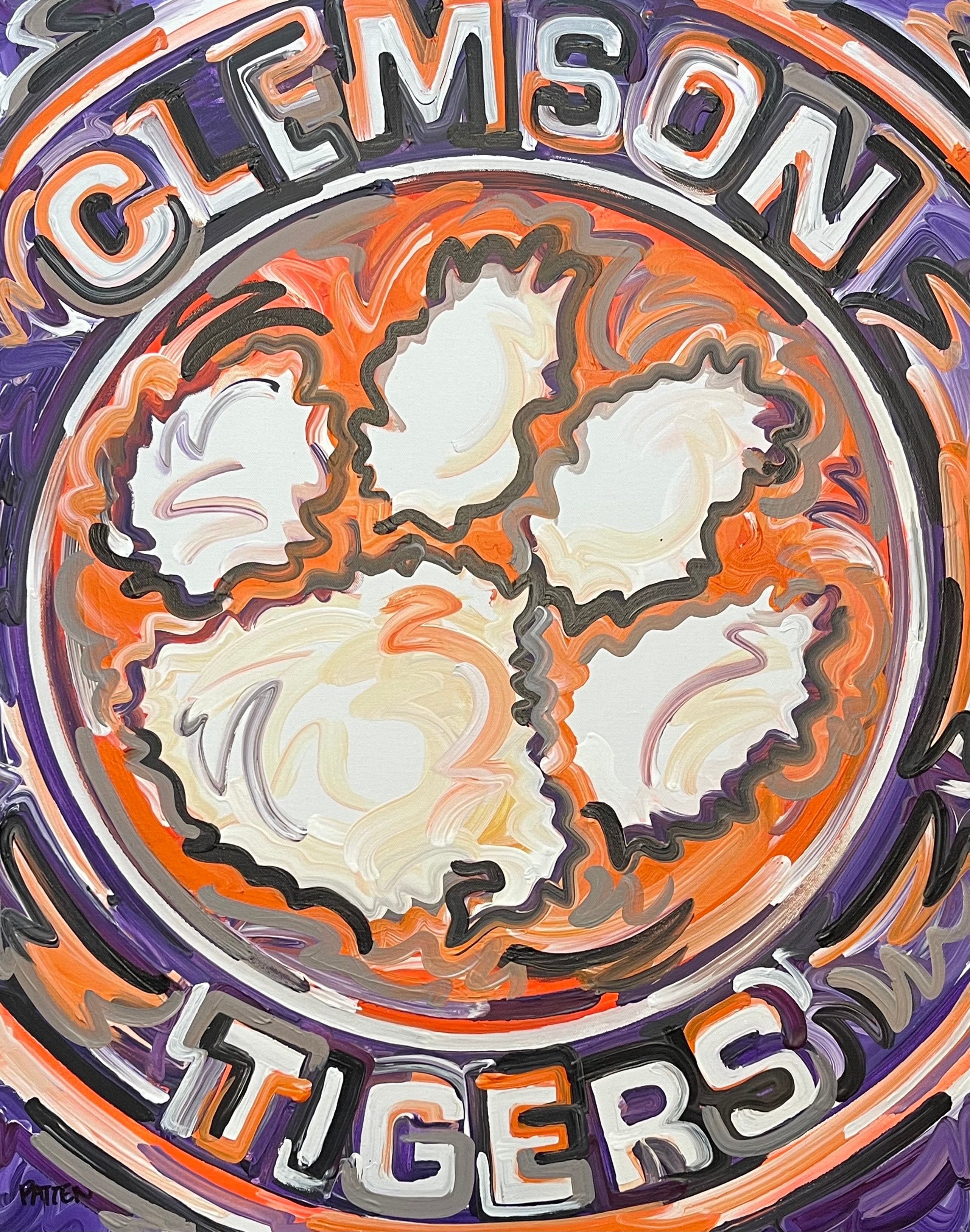 Clemson University Painting by Justin Patten 24x30 (Finished Painting)