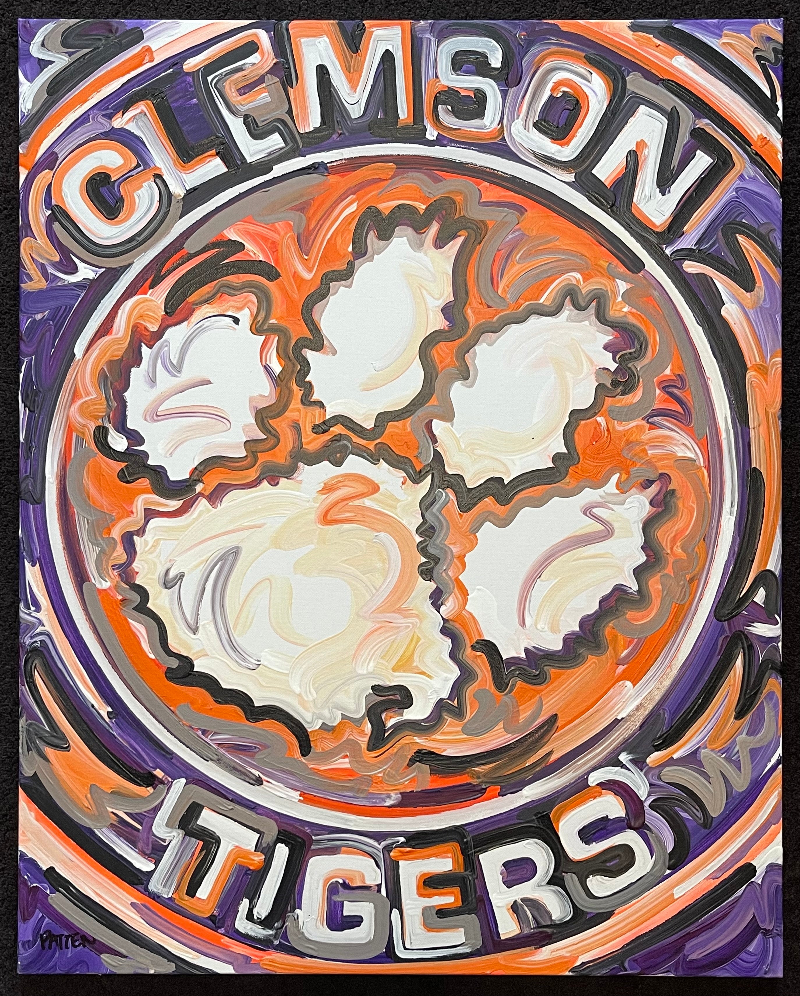 Clemson University Painting by Justin Patten 24x30 (Finished Painting)