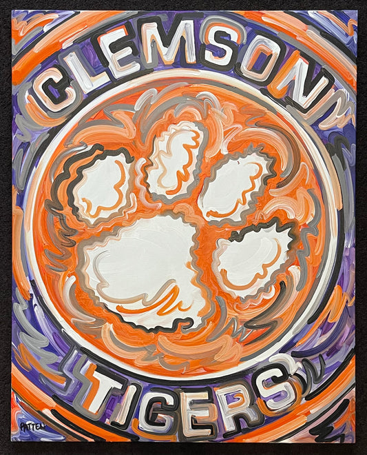 Clemson University Painting by Justin Patten 24x30 (Finished Painting)