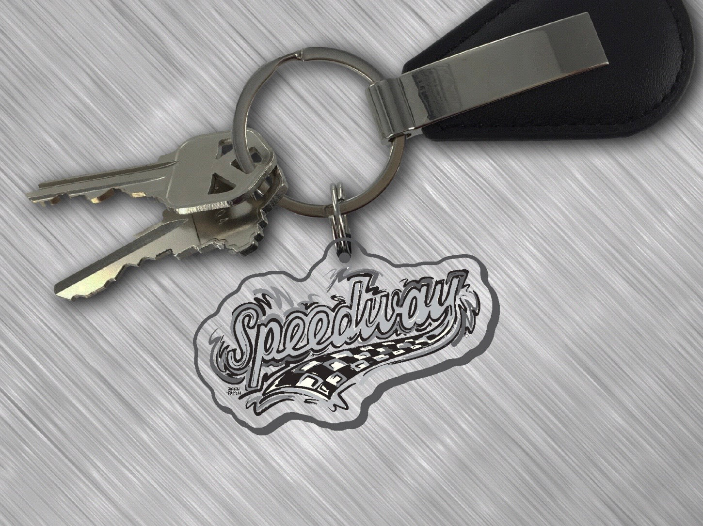 Speedway Keychain by Justin Patten