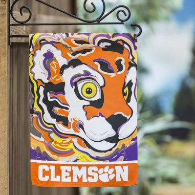 Clemson University Mascot Garden Flag 12" x 18" by Justin Patten