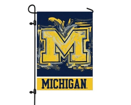 University of Michigan Garden Flag 12" x 18" by Justin Patten