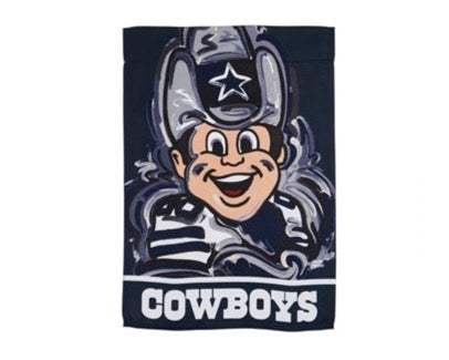 Dallas Cowboys Mascot Garden Flag 12" x 18" by Justin Patten