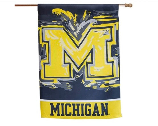 University of Michigan House Flag 29" x 43" by Justin Patten