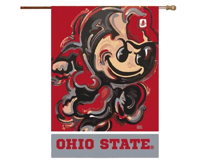 Ohio State University House Flag 29" x 43" by Justin Patten