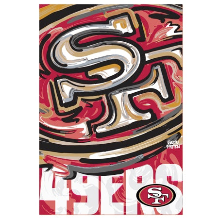 San Francisco 49ers House Flag 29" x 43" by Justin Patten