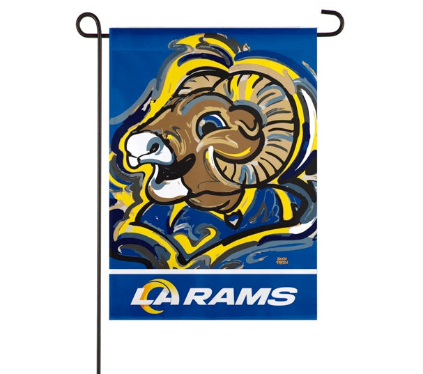 Los Angeles Chargers Mascot Garden Flag 12" x 18" by Justin Patten