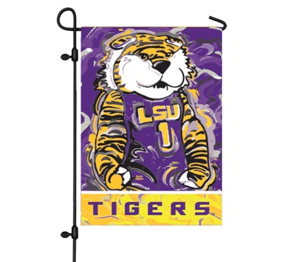 LSU Mascot Garden Flag 12" x 18" by Justin Patten