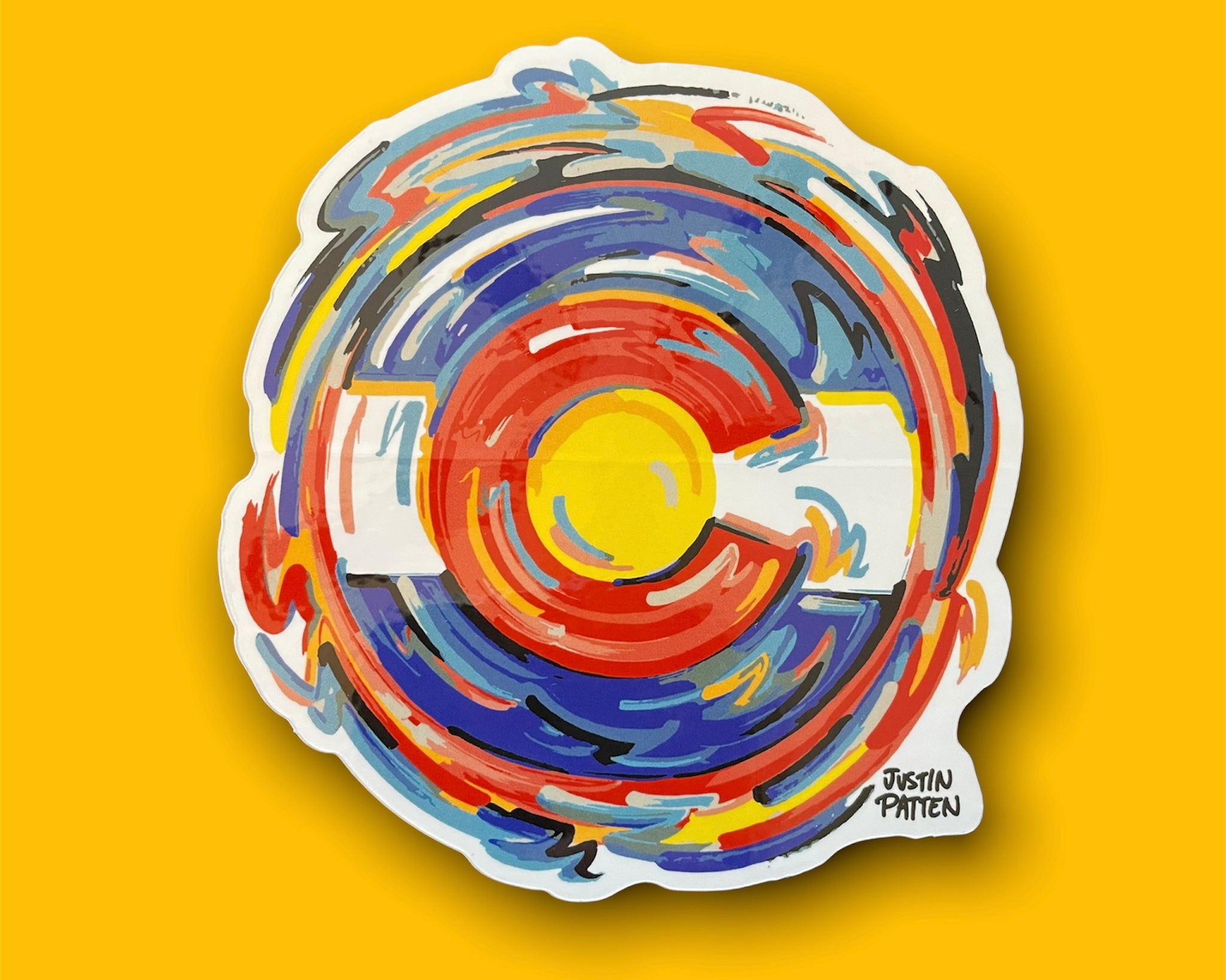 Colorado Vinyl Sticker by Justin Patten