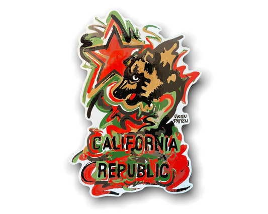 California Vinyl Sticker by Justin Patten