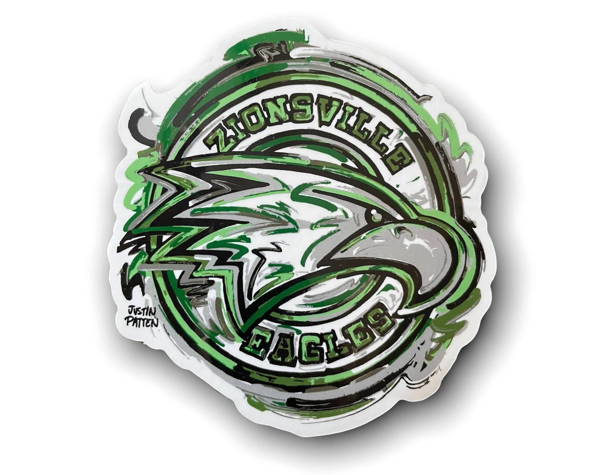 Zionsville Indiana Circle Sticker by Justin Patten