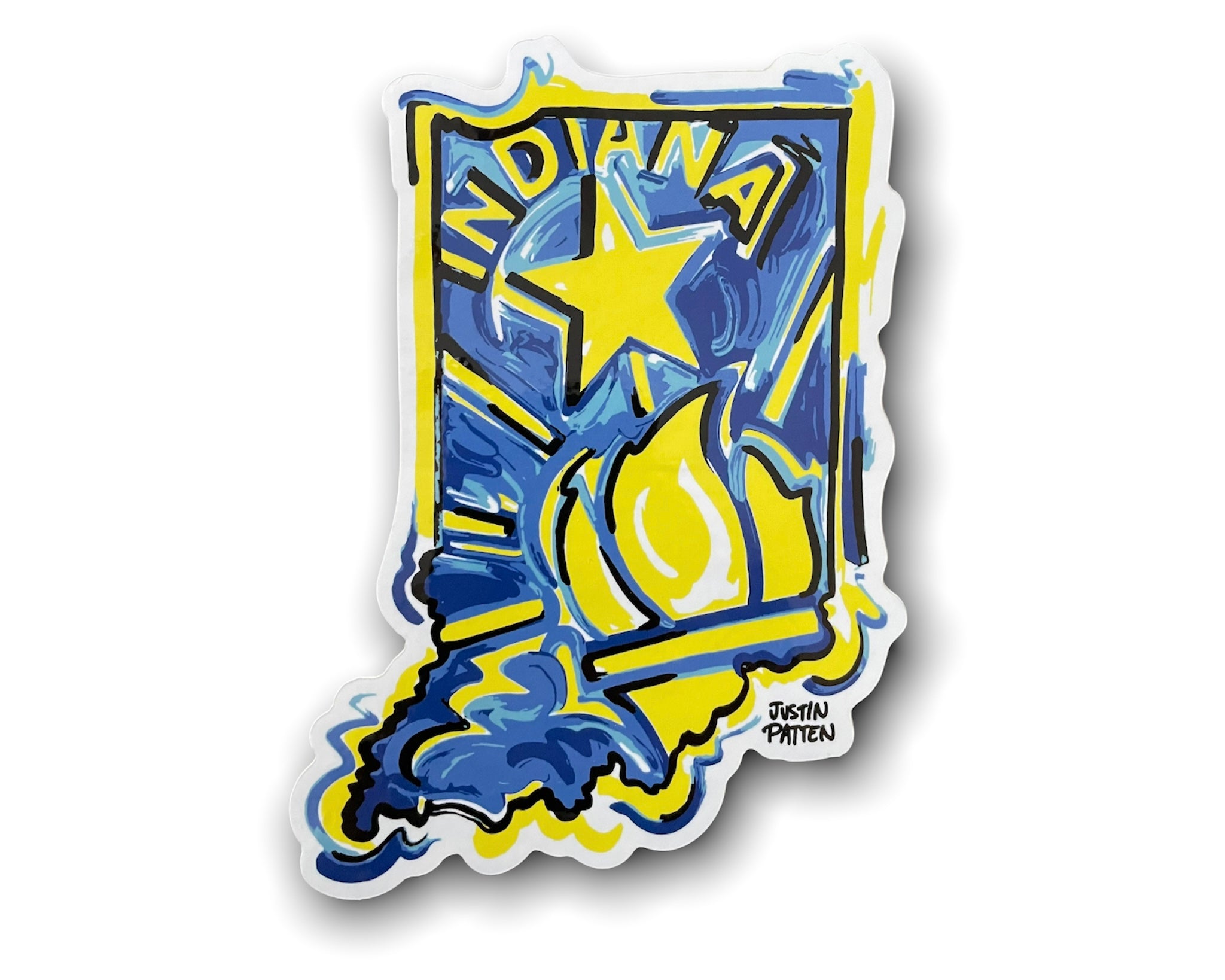 Indiana State Magnet by Justin Patten