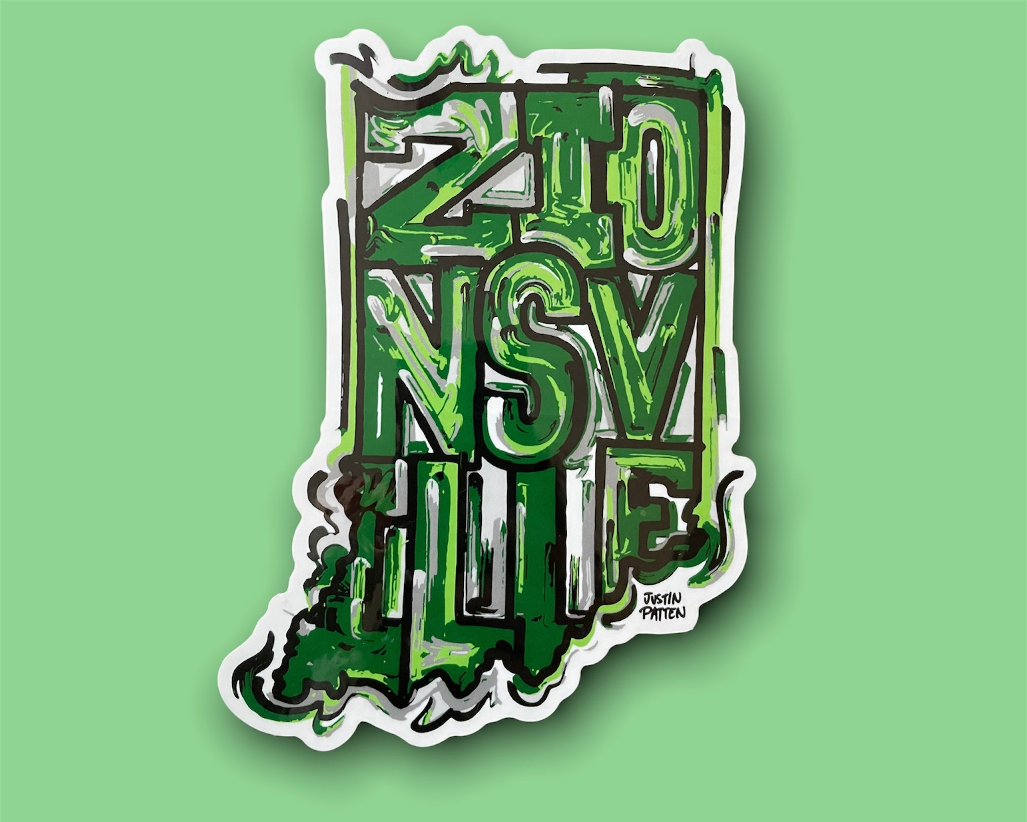 Zionsville Indiana Sticker by Justin Patten