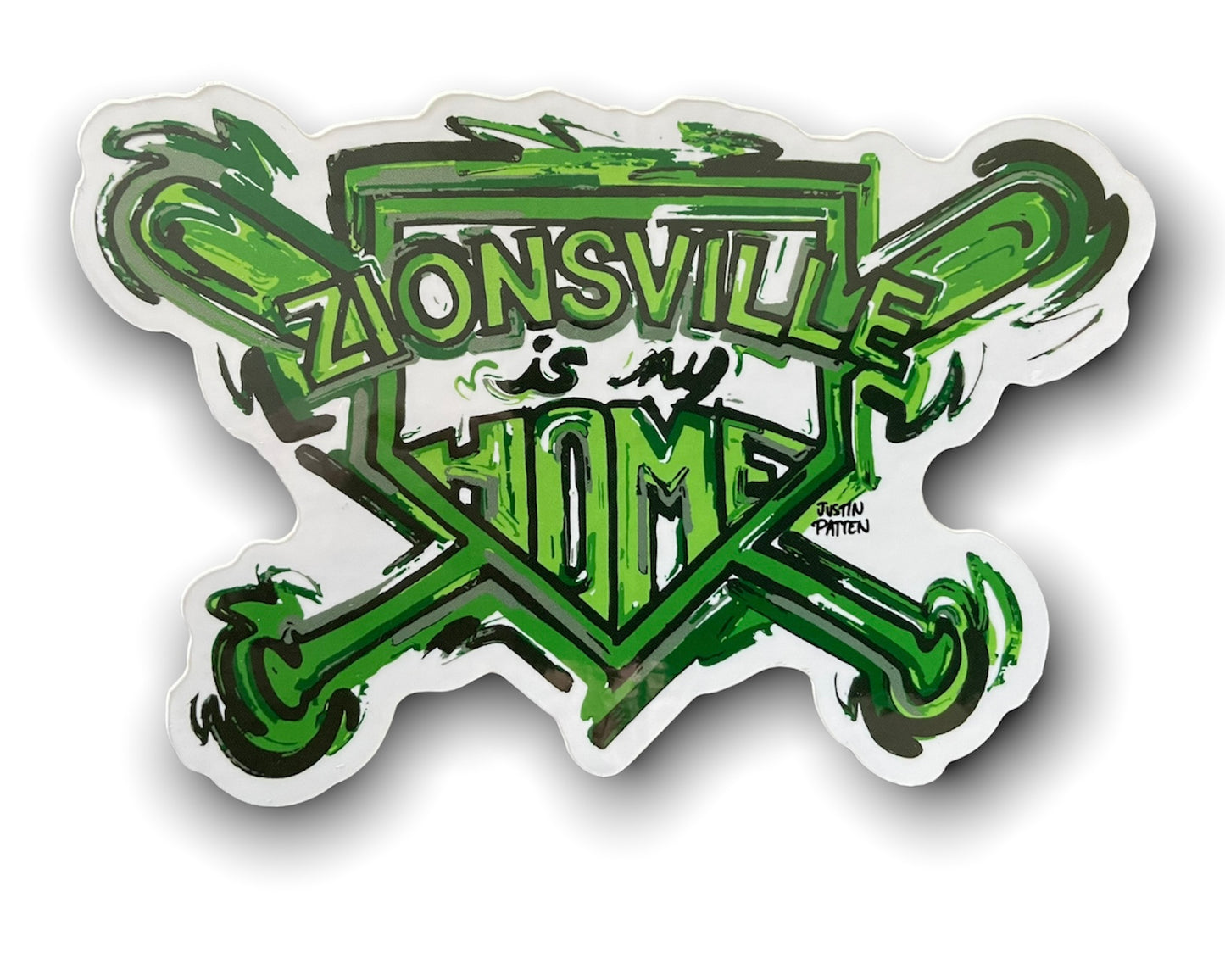 Zionsville Indiana Is My Home Sticker by Justin Patten