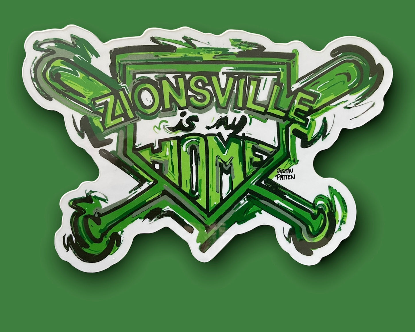 Zionsville Indiana Is My Home Sticker by Justin Patten