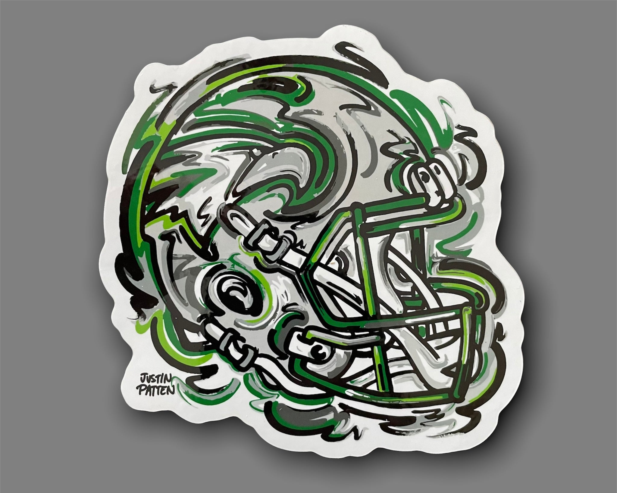 Zionsville Indiana Football Helmet Sticker by Justin Patten
