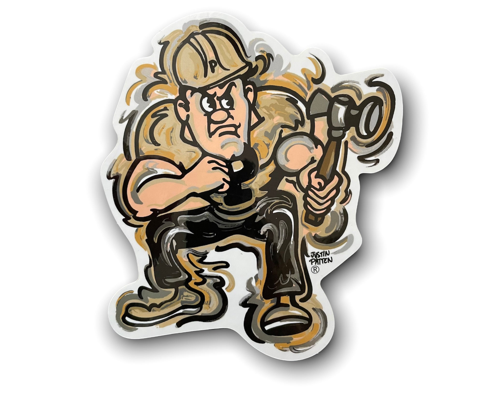 Purdue Pete Vinyl Sticker by Justin Patten