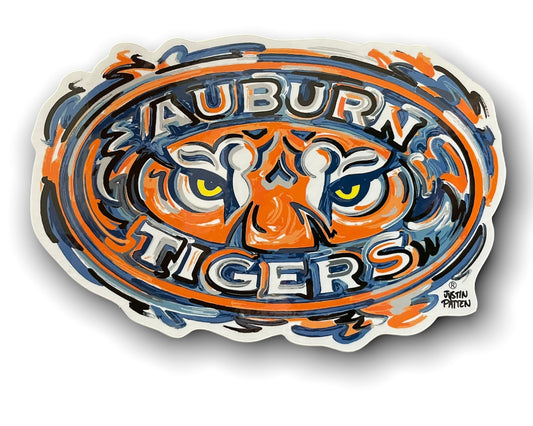 Auburn University Tiger Eyes Vinyl Sticker by Justin Patten