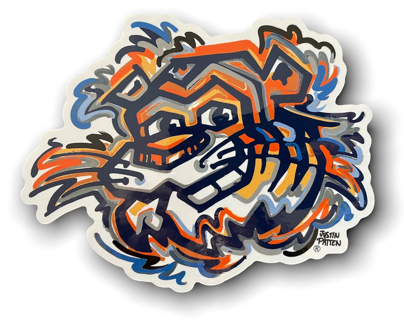 Auburn University Original Aubie Vinyl Sticker by Justin Patten